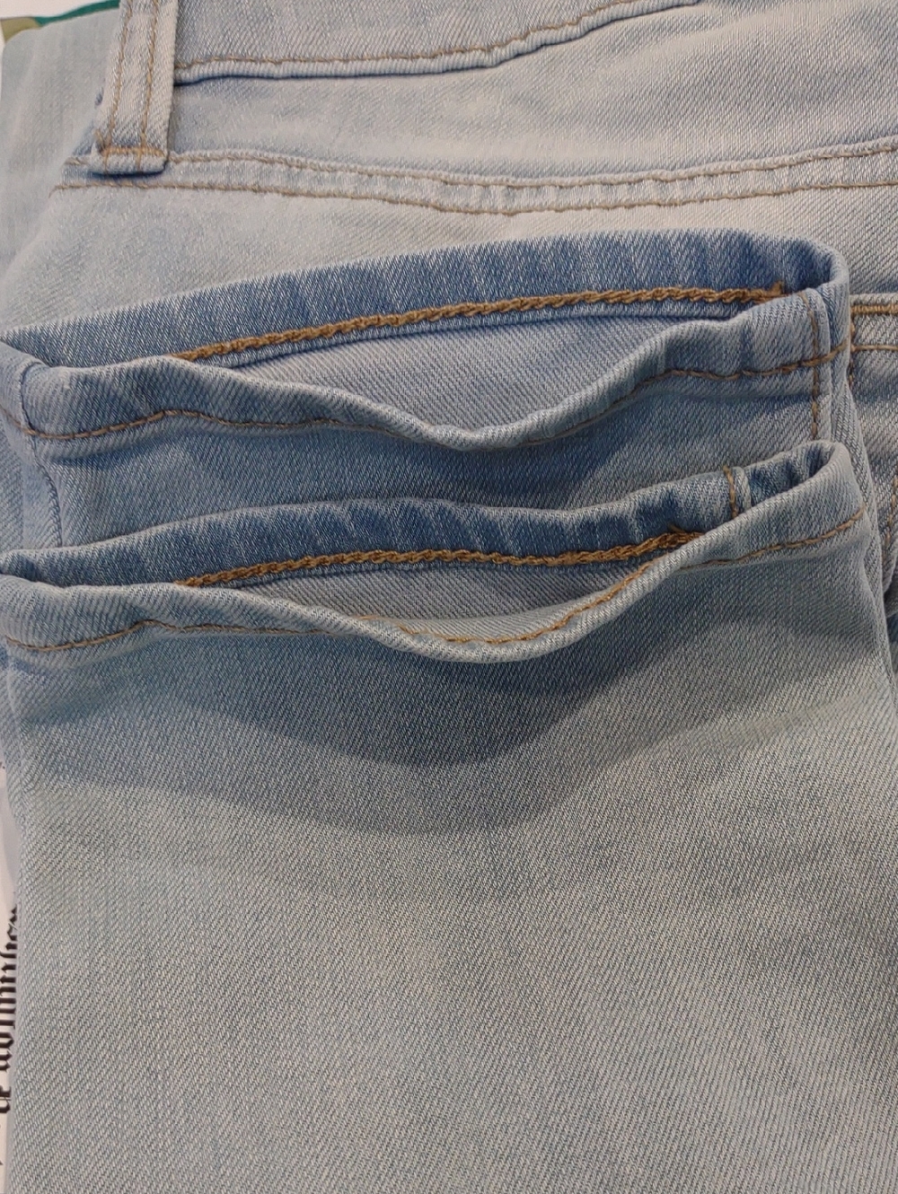 Lucky Brand Lolita Ankle Crop Curvy Stretch Distressed Light Blue Jeans - Picture 15 of 15